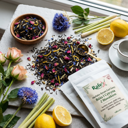 Herbata Assam Earl Grey Róża I Cytryna Z Bławatkiem 100g